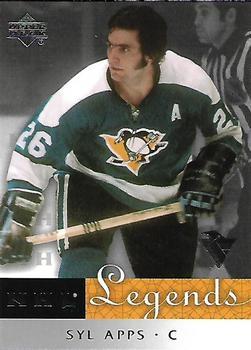 #56 Syl Apps - Pittsburgh Penguins - 2001-02 Upper Deck Legends Hockey