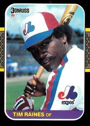 #56 Tim Raines - Montreal Expos - 1987 Donruss Baseball