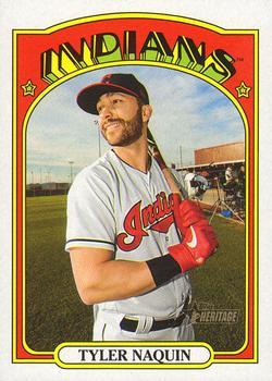 #56 Tyler Naquin - Cleveland Indians - 2021 Topps Heritage Baseball