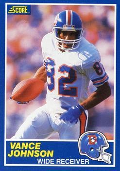 #56 Vance Johnson - Denver Broncos - 1989 Score Football