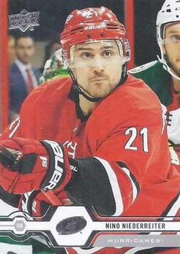 #56 Nino Niederreiter - Carolina Hurricanes - 2019-20 Upper Deck Hockey