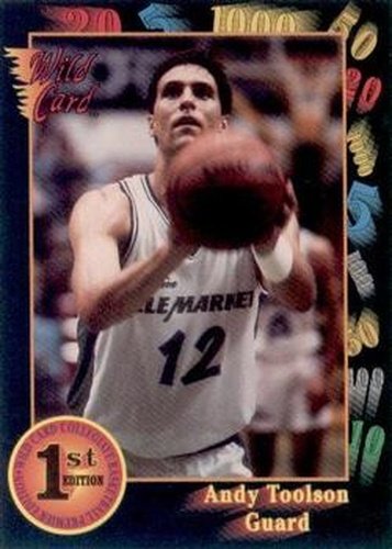 #56 Andy Toolson - BYU Cougars - 1991-92 Wild Card Basketball