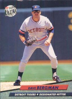#56 Dave Bergman - Detroit Tigers - 1992 Ultra Baseball