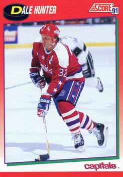 #56 Dale Hunter - Washington Capitals - 1991-92 Score Canadian Hockey