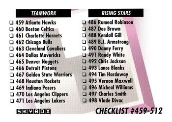 #656 Checklist - 1991-92 SkyBox Basketball