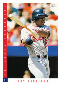 #56 Ray Lankford - St. Louis Cardinals - 1993 Score Baseball