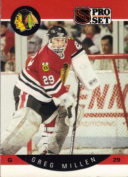 #56 Greg Millen - Chicago Blackhawks - 1990-91 Pro Set Hockey