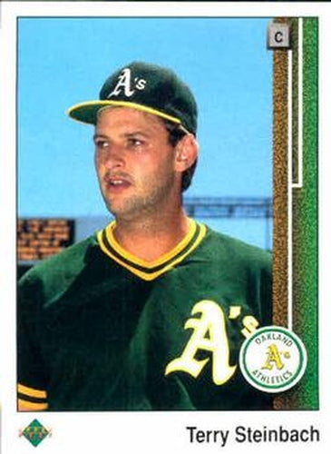 #256 Terry Steinbach - Oakland Athletics - 1989 Upper Deck Baseball