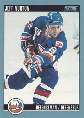 #56 Jeff Norton - New York Islanders - 1992-93 Score Canadian Hockey