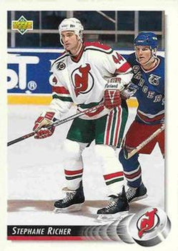 #56 Stephane Richer - New Jersey Devils - 1992-93 Upper Deck Hockey