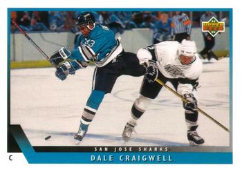 #56 Dale Craigwell - San Jose Sharks - 1993-94 Upper Deck Hockey
