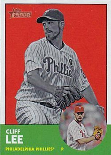 #56b Cliff Lee - Philadelphia Phillies - 2012 Topps Heritage Baseball