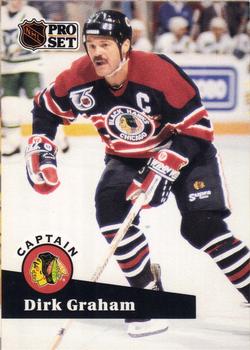 #570 Dirk Graham - 1991-92 Pro Set Hockey