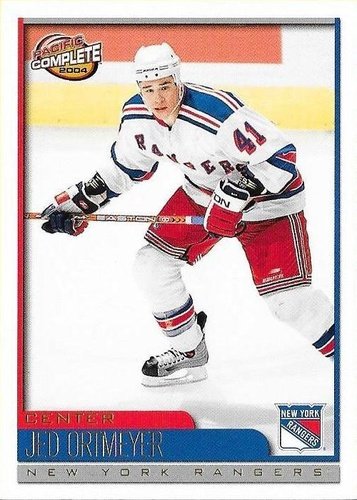 #570 Jed Ortmeyer - New York Rangers - 2003-04 Pacific Complete Hockey