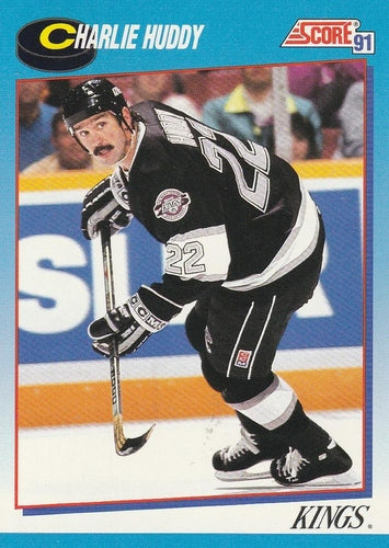 #570 Charlie Huddy - Los Angeles Kings - 1991-92 Score Canadian Bilingual Hockey
