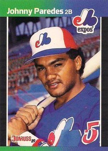 #570 Johnny Paredes - Montreal Expos - 1989 Donruss Baseball