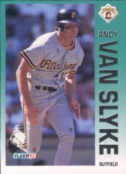 #570 Andy Van Slyke - Pittsburgh Pirates - 1992 Fleer Baseball