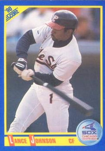 #570 Lance Johnson - Chicago White Sox - 1990 Score Baseball