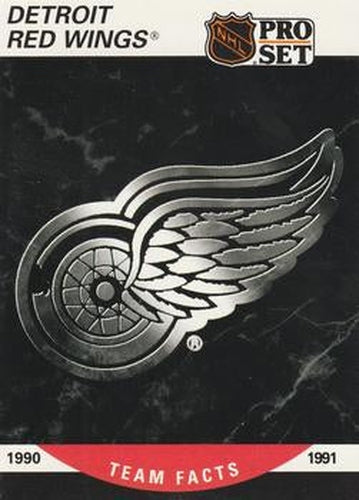 #570 Detroit Red Wings Logo- Detroit Red Wings - 1990-91 Pro Set Hockey