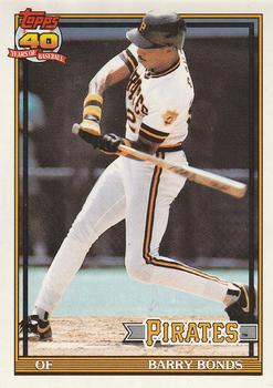 #570 Barry Bonds - Pittsburgh Pirates - 1991 O-Pee-Chee Baseball