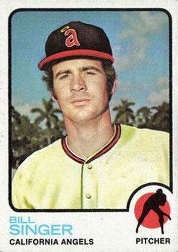 #570 Bill Singer - California Angels - 1973 Topps Baseball