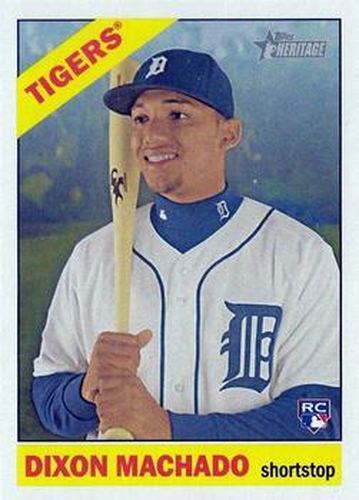 #570 Dixon Machado - Detroit Tigers - 2015 Topps Heritage Baseball