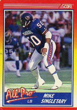 #570 Mike Singletary - Chicago Bears - 1990 Score Football