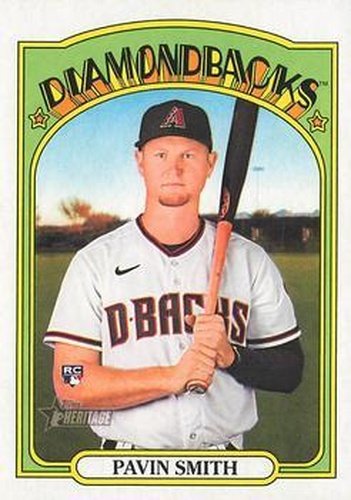 #570 Pavin Smith - Arizona Diamondbacks - 2021 Topps Heritage Baseball