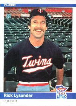 #570 Rick Lysander - Minnesota Twins - 1984 Fleer Baseball