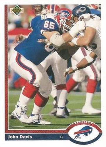 #570 John Davis - Buffalo Bills - 1991 Upper Deck Football