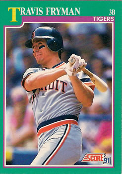 #570 Travis Fryman - Detroit Tigers - 1991 Score Baseball