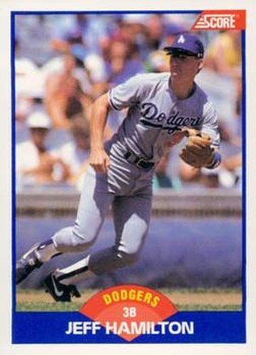 #570 Jeff Hamilton - Los Angeles Dodgers - 1989 Score Baseball