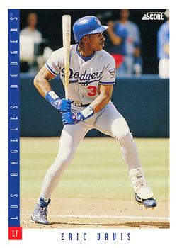 #570 Eric Davis - Los Angeles Dodgers - 1993 Score Baseball