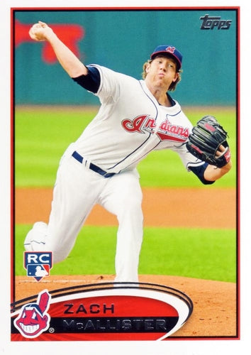 #570 Zach McAllister - Cleveland Indians - 2012 Topps Baseball
