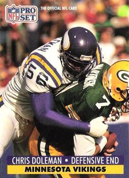 #570 Chris Doleman - Minnesota Vikings - 1991 Pro Set Football