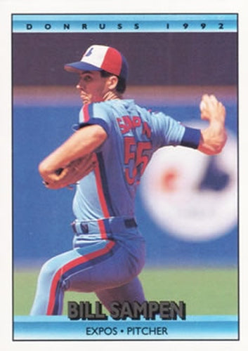 #571 Bill Sampen - Montreal Expos - 1992 Donruss Baseball