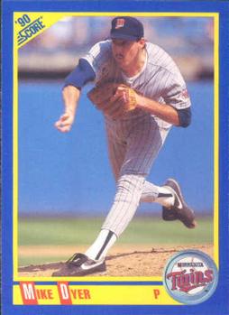 #571 Mike Dyer - Minnesota Twins - 1990 Score Baseball
