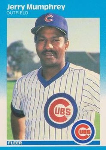 #571 Jerry Mumphrey - Chicago Cubs - 1987 Fleer Baseball