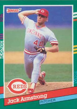 #571 Jack Armstrong - Cincinnati Reds - 1991 Donruss Baseball