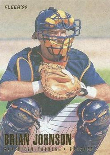 #571 Brian Johnson - San Diego Padres - 1996 Fleer Baseball