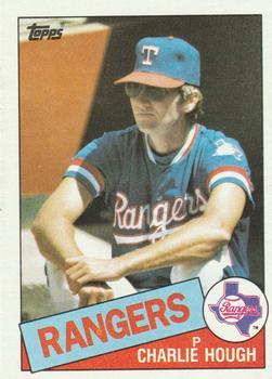 #571 Charlie Hough - Texas Rangers - 1985 Topps Baseball