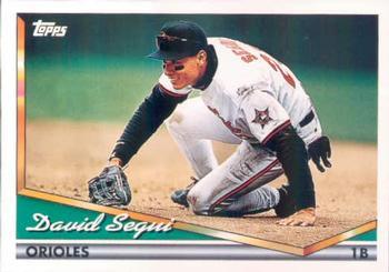 #571 David Segui - Baltimore Orioles - 1994 Topps Baseball