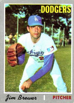 #571 Jim Brewer - Los Angeles Dodgers - 1970 Topps Baseball