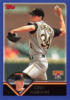 #571 Kris Benson - Pittsburgh Pirates - 2003 Topps Baseball