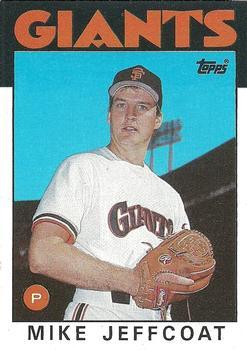 #571 Mike Jeffcoat - San Francisco Giants - 1986 Topps Baseball