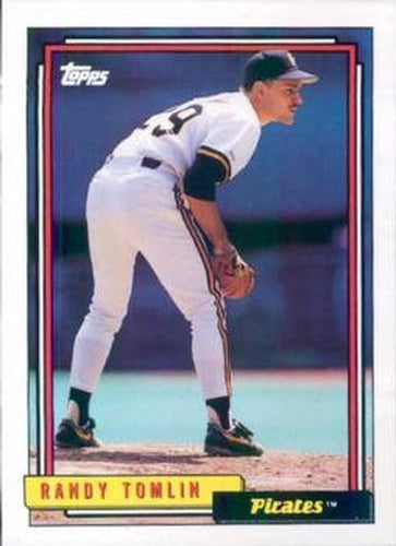#571 Randy Tomlin - Pittsburgh Pirates - 1992 Topps Baseball