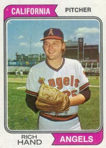 #571 Rich Hand - California Angels - 1974 Topps Baseball