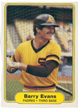 #571 Barry Evans - San Diego Padres - 1982 Fleer Baseball