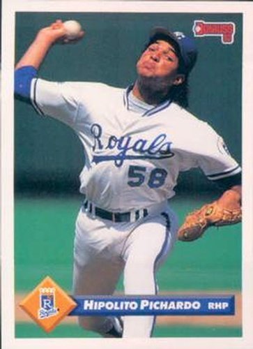 #571 Hipolito Pichardo - Kansas City Royals - 1993 Donruss Baseball