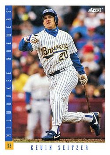 #571 Kevin Seitzer - Milwaukee Brewers - 1993 Score Baseball